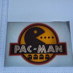 Iron On Heat Transfer  Good For T-shirts Sweaters Jackets T Shirt Design Size Is About 8x10 Pac-man #169