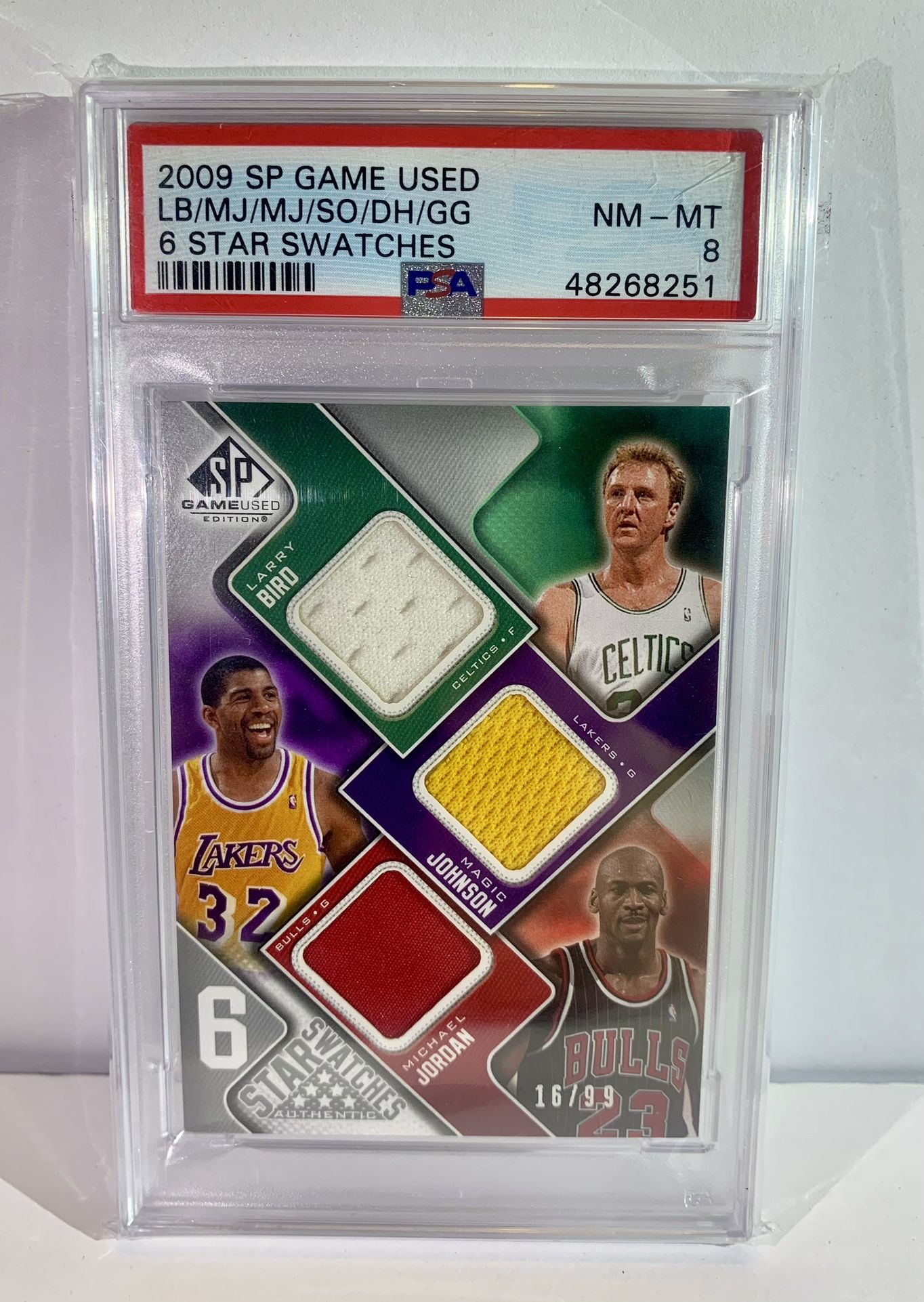 Jordan 2009 Game Used 6 Star Patches, PSA 8! ULTRA RARE,