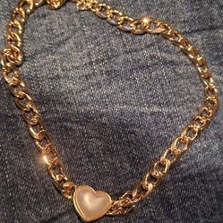 Necklace Pearl Heart Fashion Jewelry