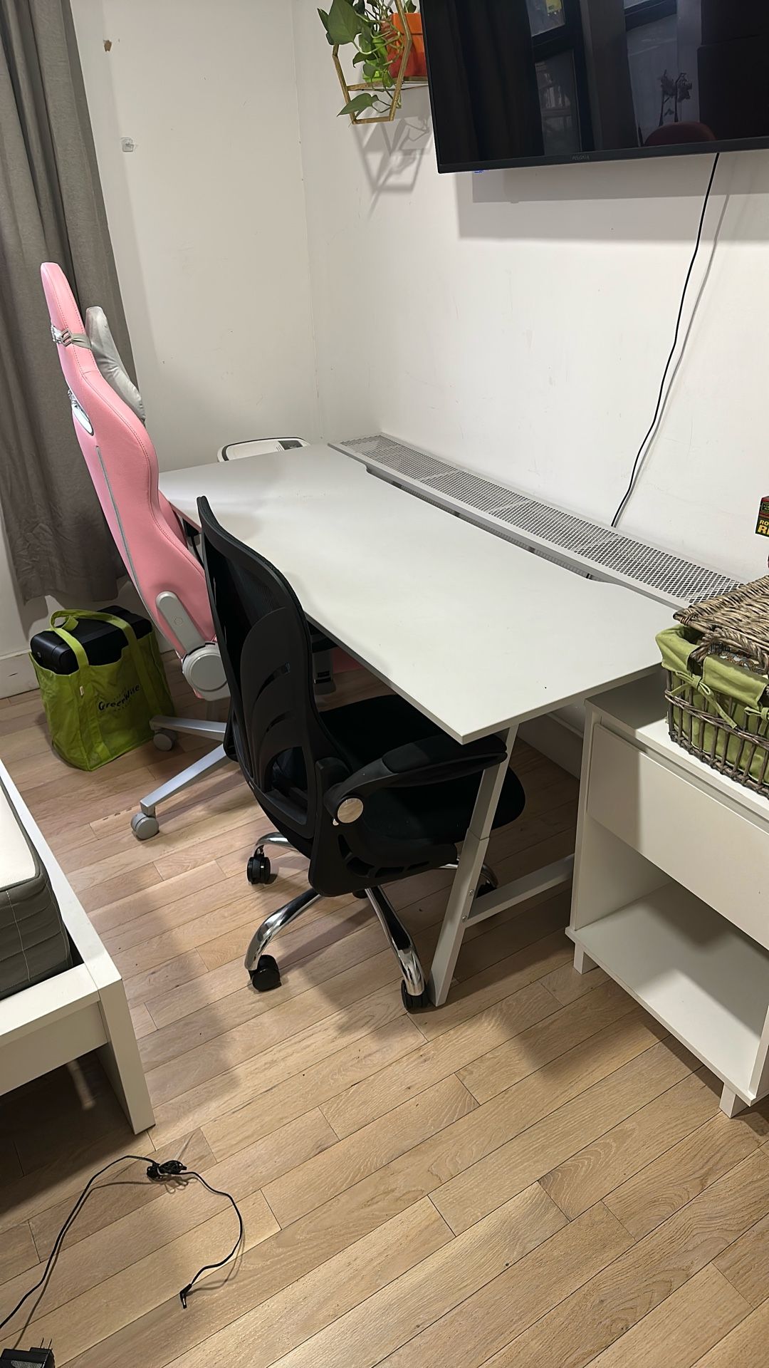 IKEA Gaming Desk + Chair And Nightstand