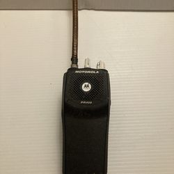 Untested Motorola PR400  Two Way Radio Unknown condition. Probably for parts