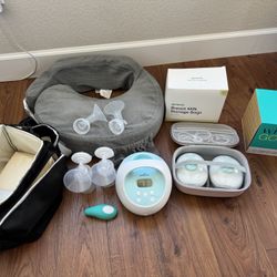 2 Breastfeeding Pumps + Accessories 