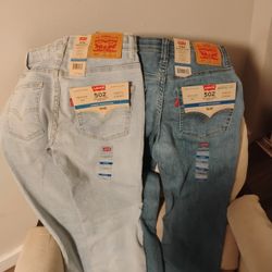 Boys Levi 502 Jeans Size 12 Reg