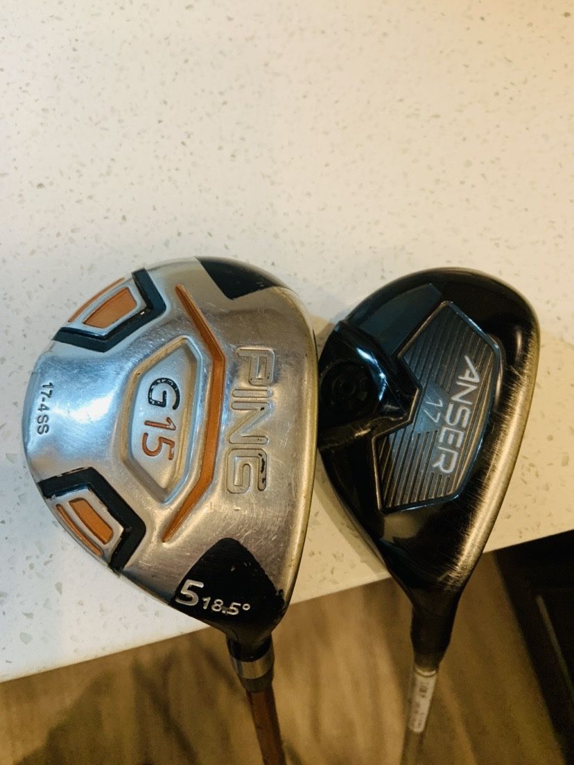 14PC MENS PING GOLF CLUBS SET G25 DRIVER I15 IRON SET TOUR WEDGES BAG