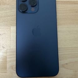 Like New Unlocked iPhone 15 Pro Max 256GB Blue Titanium. 