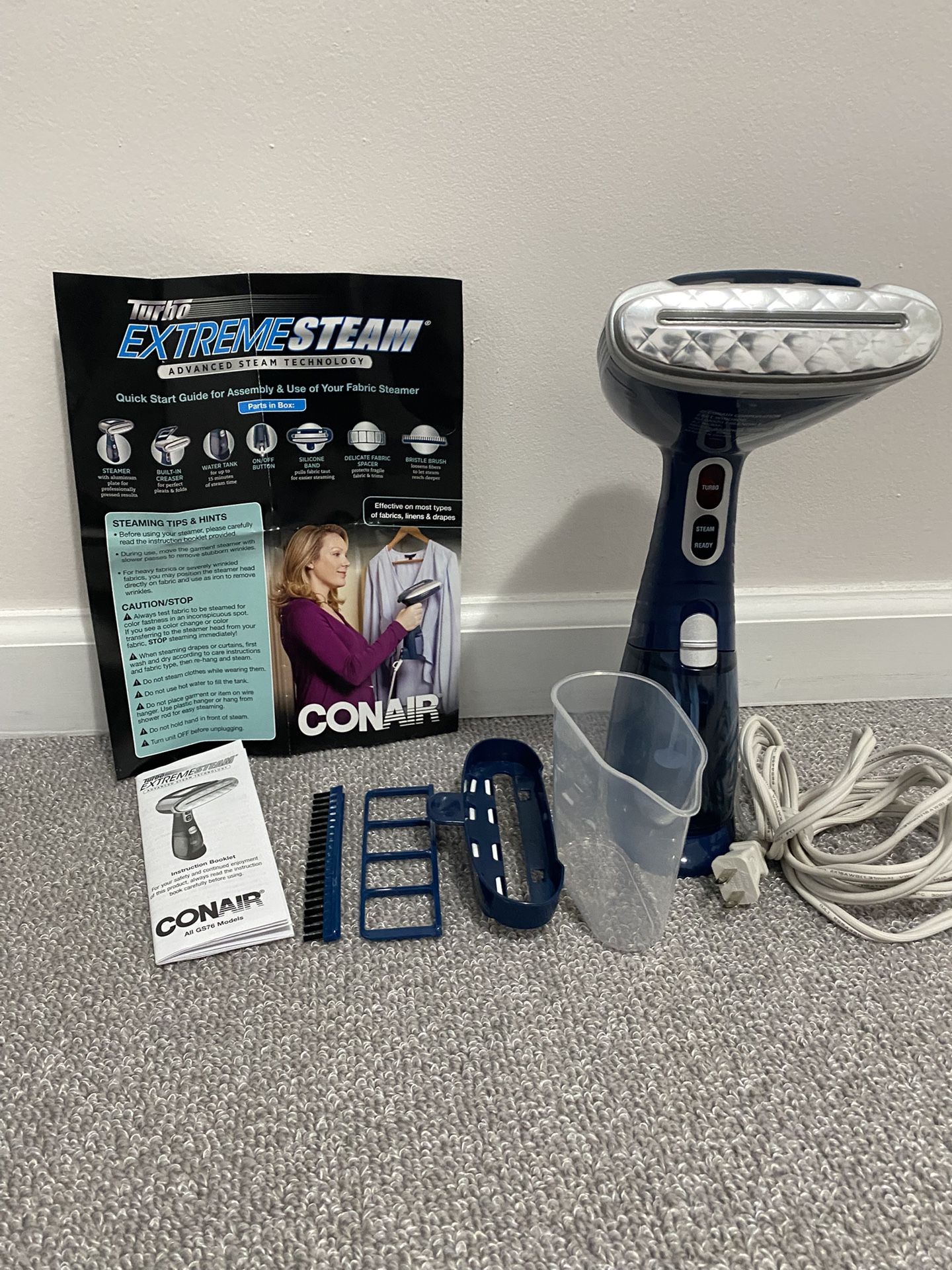 CONAIR TURBO EXTREME STEAM GARMENT STEAMER