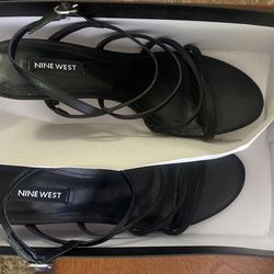 Nine West Strappy Heels Size 8