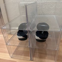 Clear Stackable Shoe Storage Boxes