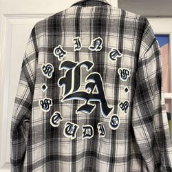 SAINTS LA Plaid Flannel Shirt