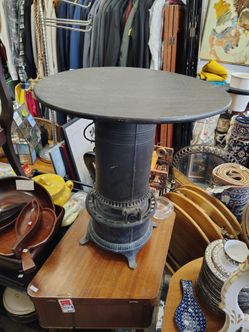 Antique Parlor Stove Table