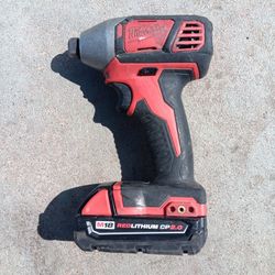 Millwakee Impact Drill And Battery 