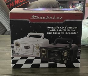 Portable CD Boombox With Am/Fm Radio