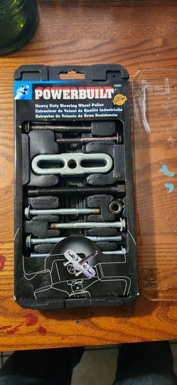Heavy duty steering wheel puller