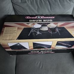 Road Runner Drum set rug Gray NEW