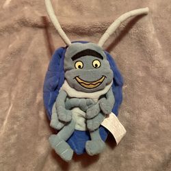 Vintage The Disney Store A Bug's Life “Roll” Bean Bag Plush 8” With Tags