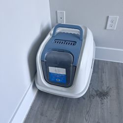 Cat Litter Box And Feeding Bowl 