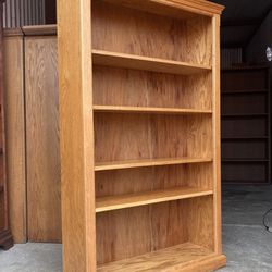 5 Tier Oak Bookcase / Bookshelf / Storage Display Shelves 