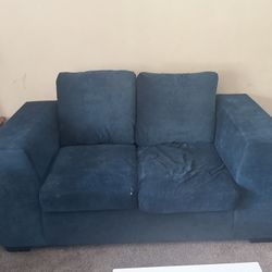 Blue Loveseat Sofa