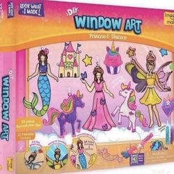 Imagimake Window Art Princess & Unicorn | Suncatcher Kit | Unicor-n Gifts for Girls Age 6-8 | Arts and Crafts for Kids Ages 8-12 | Birthday Gifts for