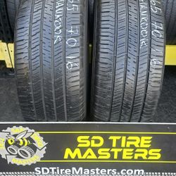2 USED TIRES 265/70R16 Hankook Dynapro w/80% Thread  Both Installed and Balanced $120 ($60 each) 