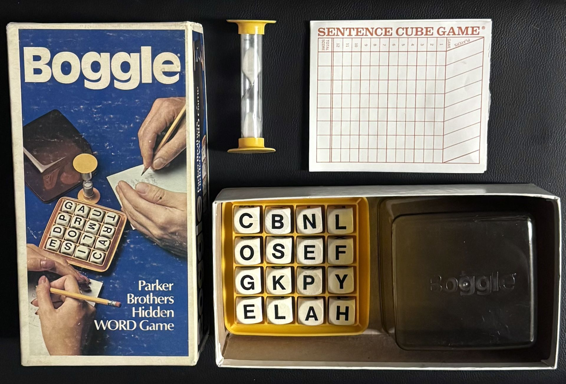 🔠 Boggle Word Game with Dice, Classic Game from 1980s (like new)