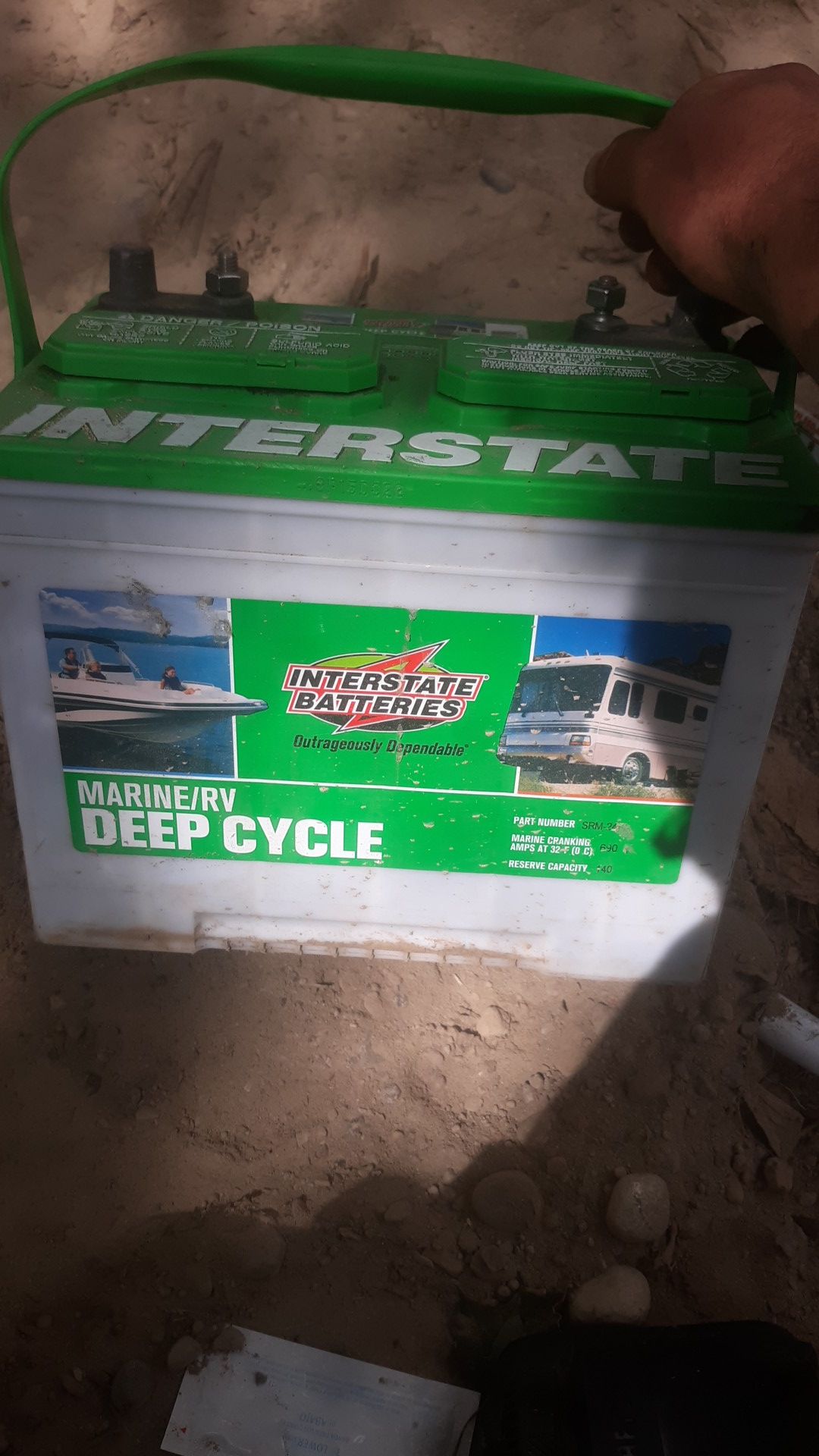 Interstate Batteries SRM-24 Marine/RV Deep Cycle Battery The Interstate BatteriesĀ® SRM-24 Marine and RV Deep Cycle Battery boasts
