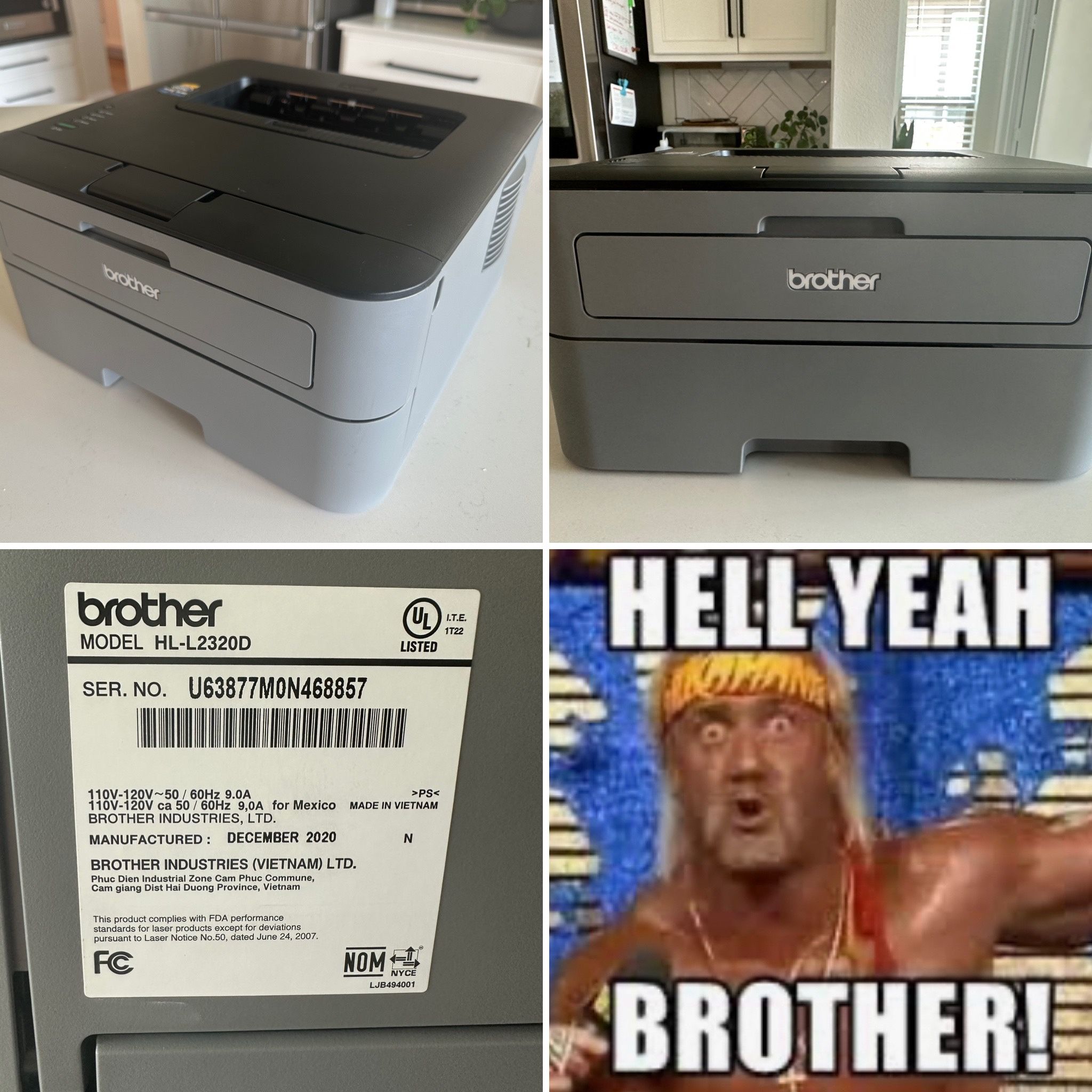 Brother HL-L2320D Mono Laser Printer Plus extra Toner (ink) - South Austin