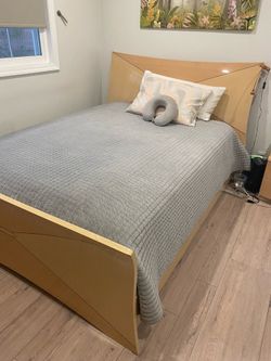 Modern Queen Bed Frame + Mattress Set