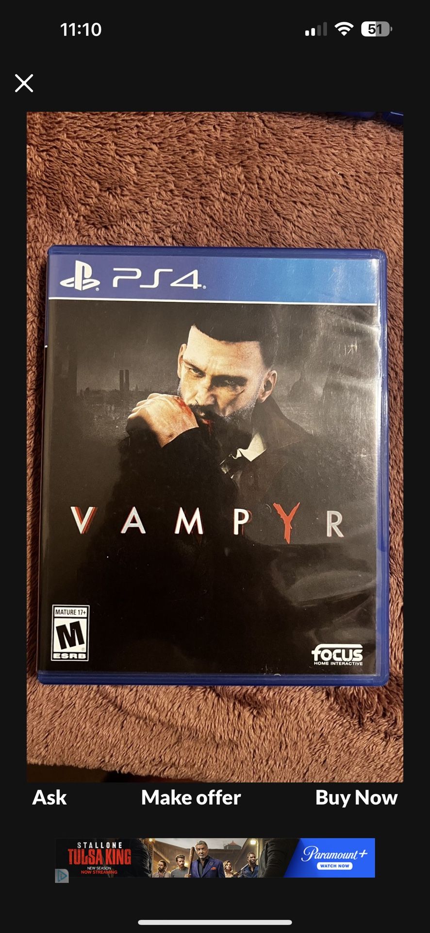 PS4- Vampyr