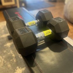 Dumbbells Weights And Workbench