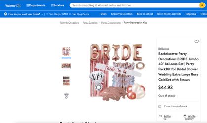 Bridal Party Decor