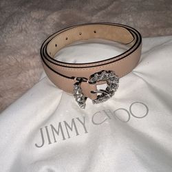 Jimmy Choo Belt W/Swarovski Crystals 