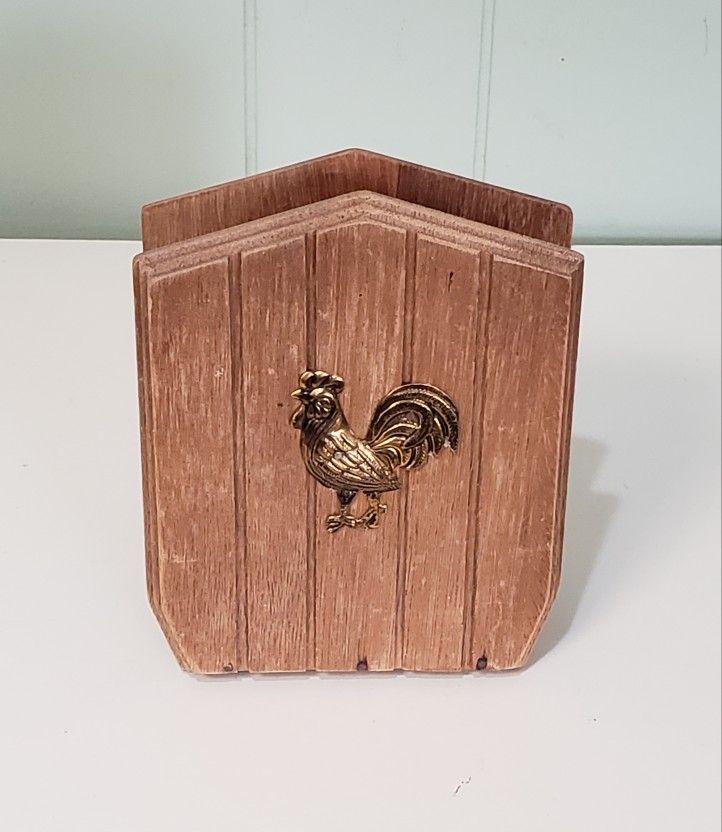 Vintage Wooden Napkin Holder