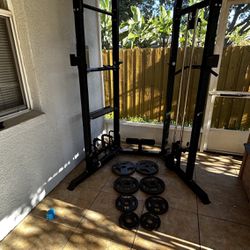 Marcy Home Gym with Weights and Bar