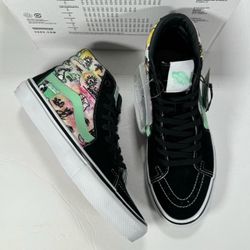 Vans Sk8-Hi Shroom Doom Black Green Sneakers Men Size 8 Women Size 9.5