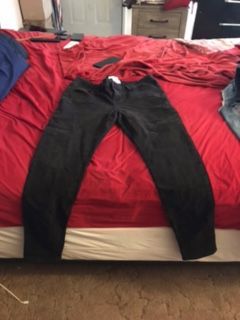 Women black jean pants