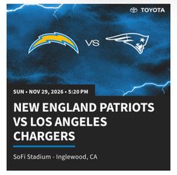 Charger vs Patriots- 11/29