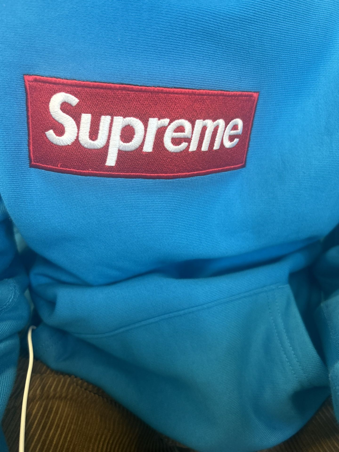 Supreme Box Logo Hoodie Teal/Red 2009