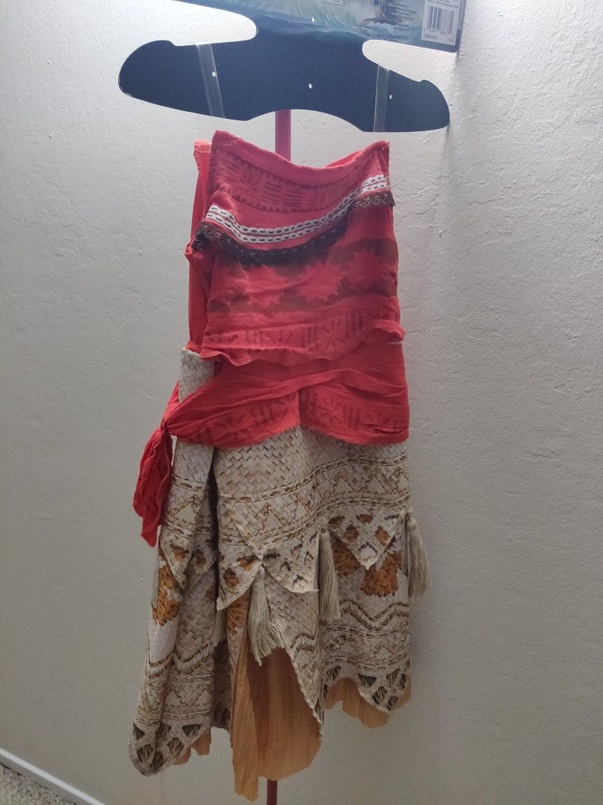 Moana costume 4-6 year old girl