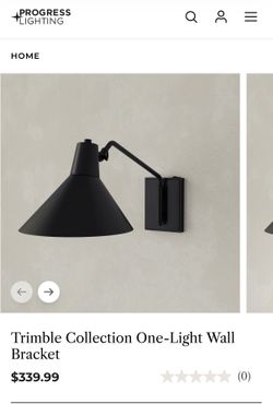 Progress Lighting Trimble Wall Sconce – Matte Black – Repair Project