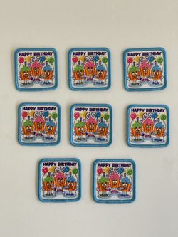 8 Girl Scout Patches Happy Birthday