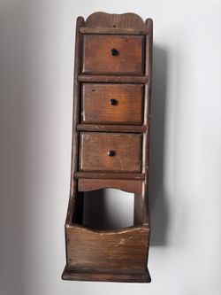 Vintage Wooden Spice Cabinet