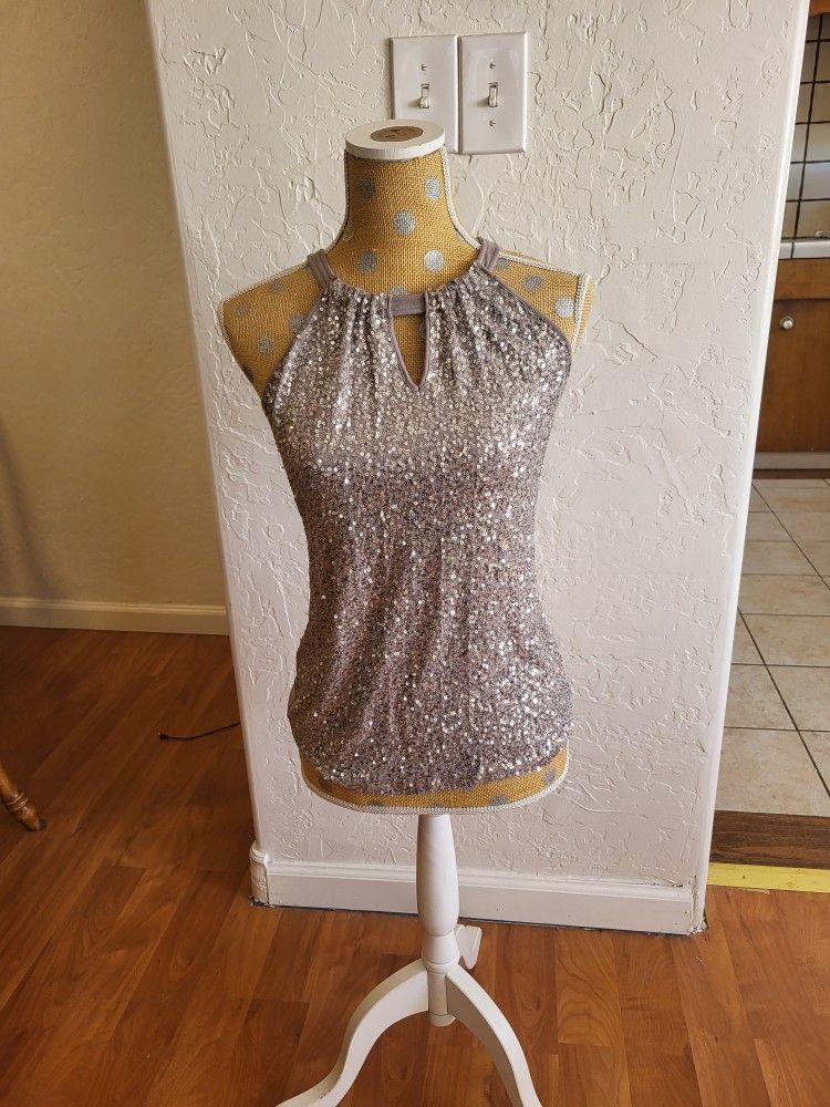 INC International Concepts Sequins Top S