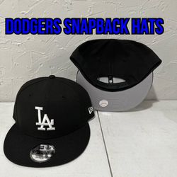MLB New Era Los Angeles  Dodgers Black 9fifty SnapBack Hats 