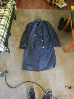 Vietnam War Army P-coat.. Trench Coat
