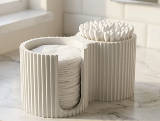 Cotton Pad & Q-Tip Organizer