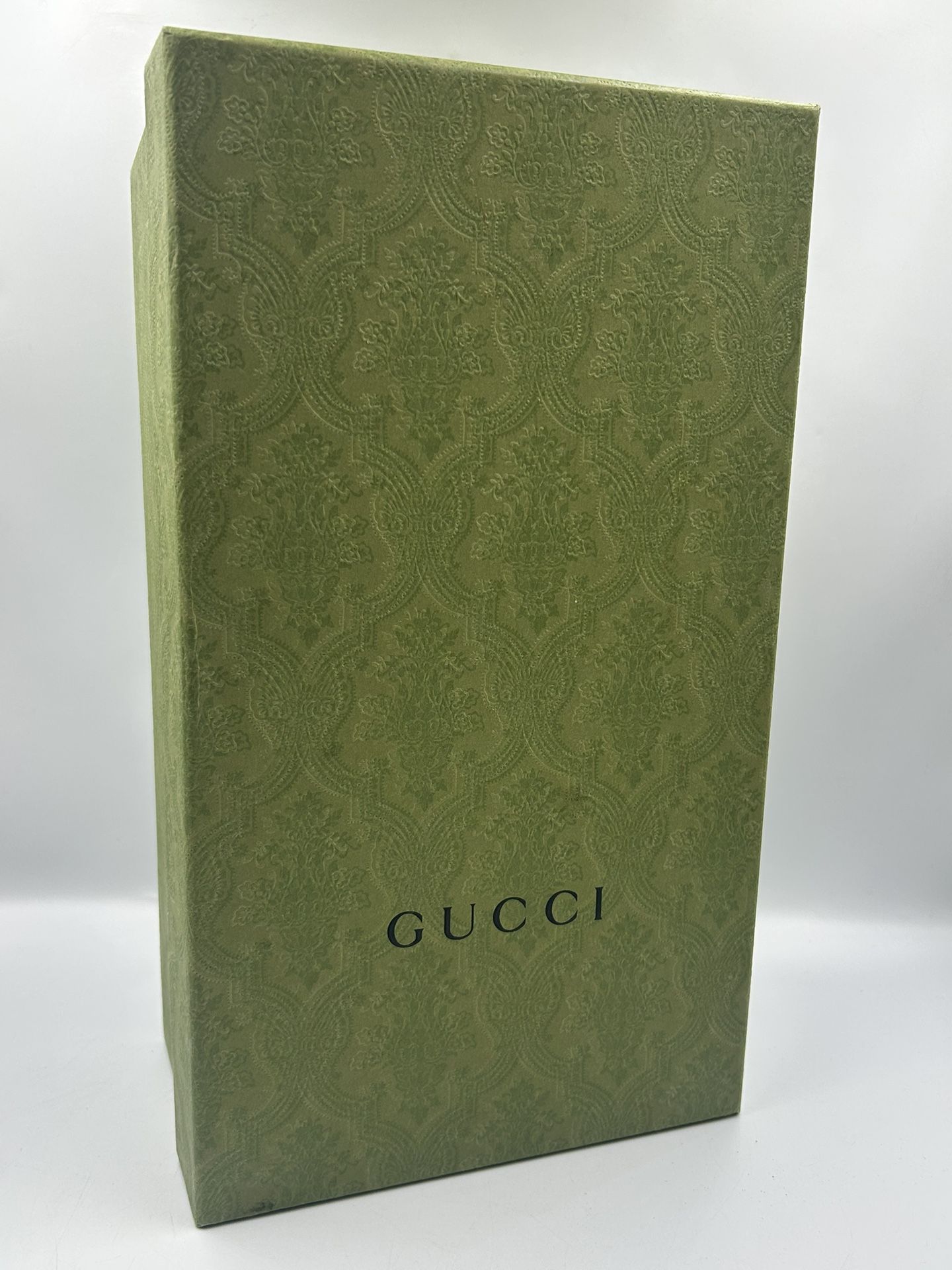Gucci Green Shoe Gift Box Textured 12.5” x 5.5” x 4.5” Empty