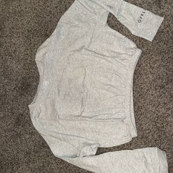 Offline by Aerie Cropped Sweatshirt Gray Size M