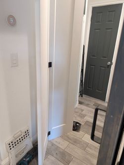 32 inch shaker panel byfold barn door