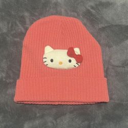 Sanrio Hello Kitty Plush Peek-a-Boo Cuff Beanie